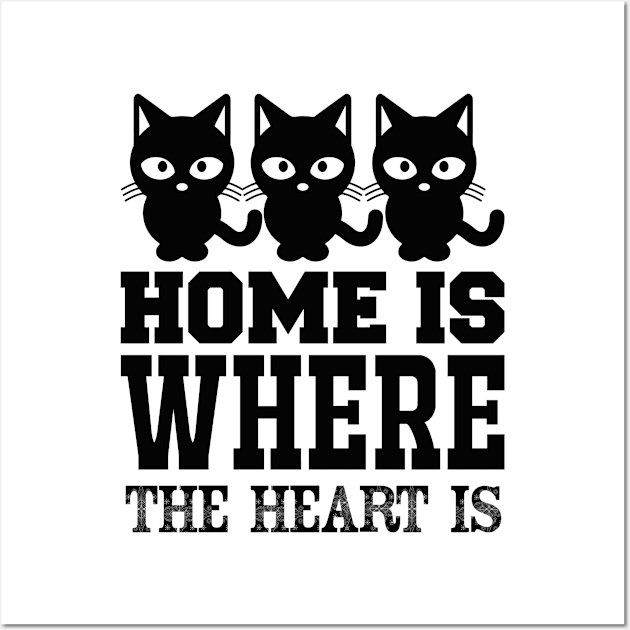 Home Is Where The Heart Is T Shirt For Women Men Wall Art by Xamgi